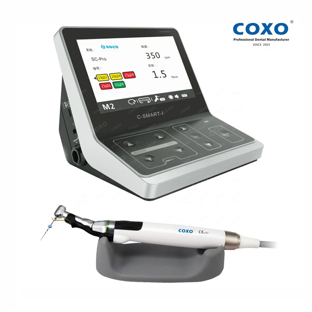 Dentistry Endo Motor with Apex Locator COXO C-SMART-I PRO 2 in 1 Wired LED Motor Root Canal Theraphy Device