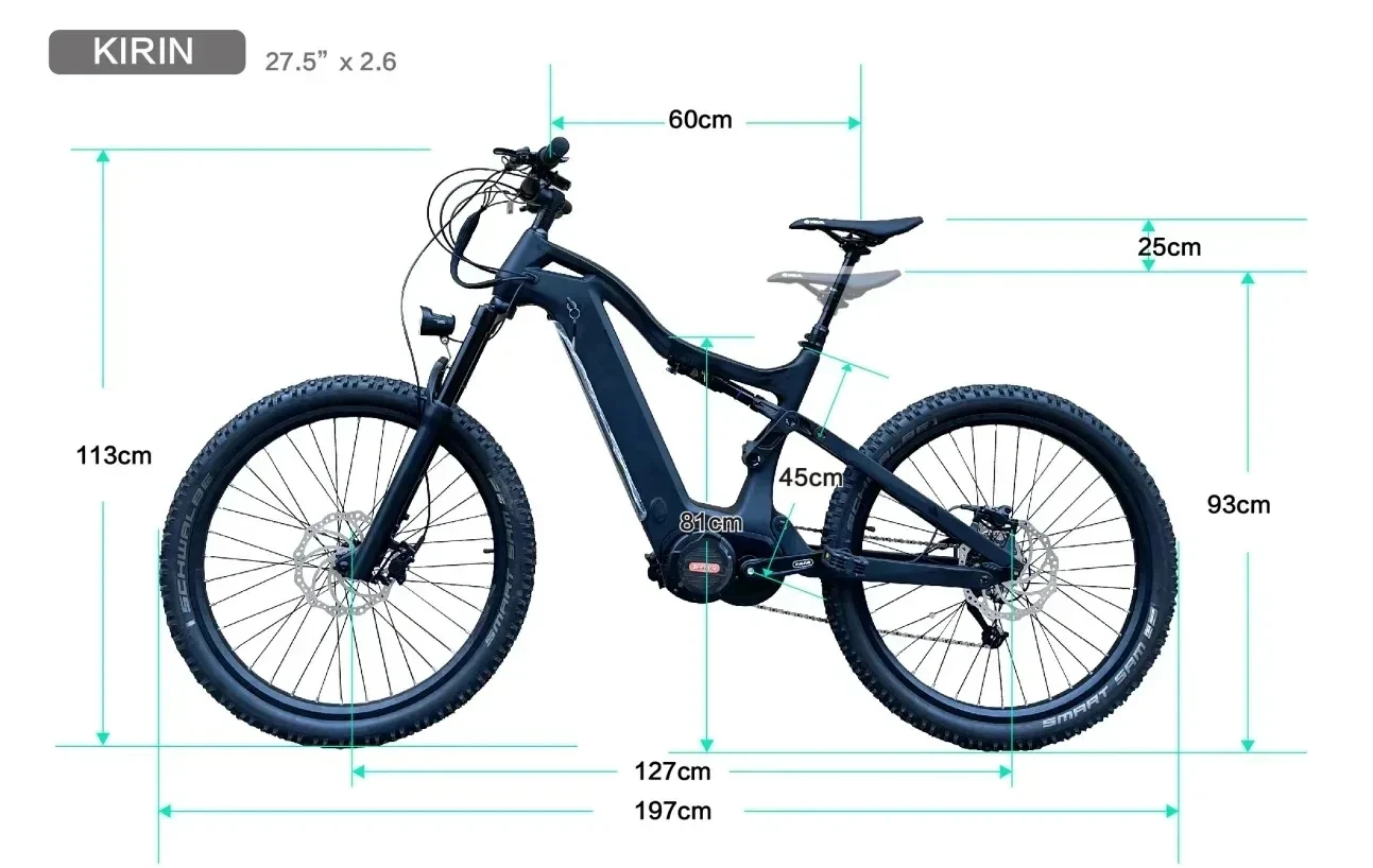 27.5″ full suspension mtb ebike electric mountain bike frame 1000w bafang m620 mid motor carbon fiber frame downhill e bicycle