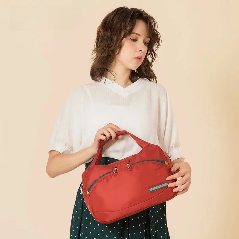 Fouvor damska torba nylonowa 2025 nowych moda torby na ramię o dużej pojemności torebka Oxford damska torba podróżna na co dzień płócienna torba 2587-10 — zdjęcie 2