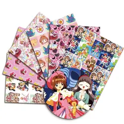 50*145cm Cartoon Print Mini Girls Polyester Cotton Fabric for Fabric Sewing Quilting Handmade Materials DIY