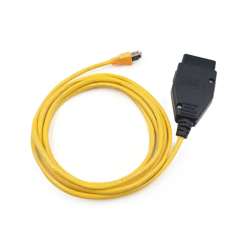 Newest ENET Date Cable For BMW F-series ICOM Coding OBD2 Diagnostic Cable Ethernet to Data OBDII Coding Hidden Data Tool