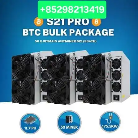 

230+ sold Bitmain Antminer S21 Pro