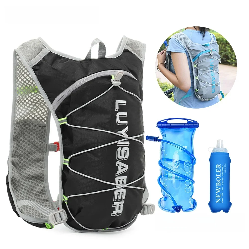 AliExpress NEWBOLER Outdoor Trail Running Backpack Ultralight Women Men Running Race Hydration Vest Marathon Bicycle Bag for Marathon Cycling Hiking
