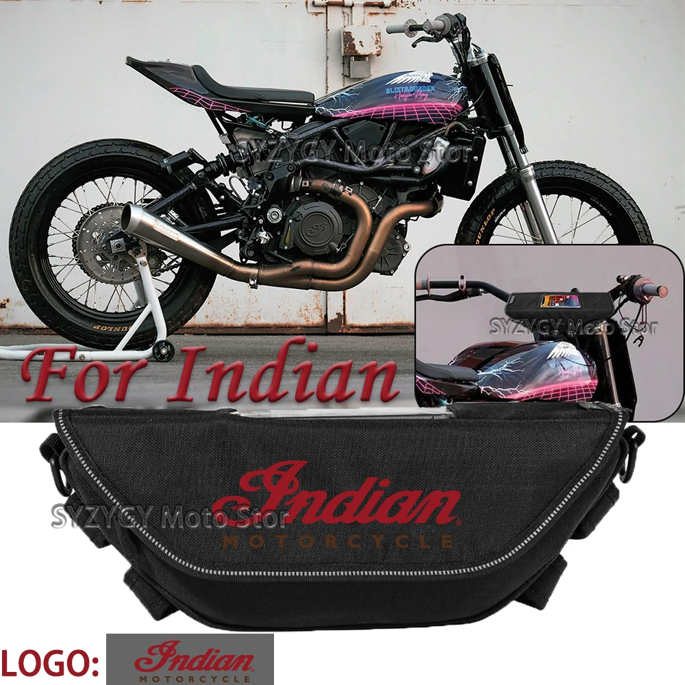 

For Indian FTR R Carbon 1200 S SR Motorcycle accessories tools bag Waterproof And Dustproof Convenient travel handlebar bag