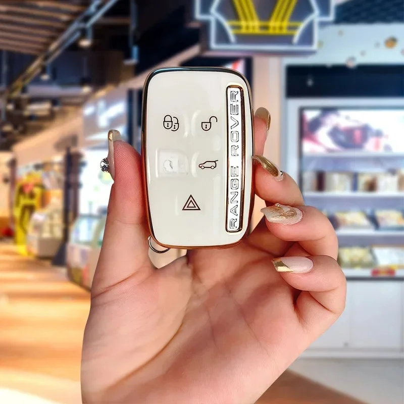 Coque de protection pour clé télécommande de voiture en TPU, pour Land Rover Range Rover Discovery Evoque Sport Velar pour Jaguar XE e-pace, accessoires