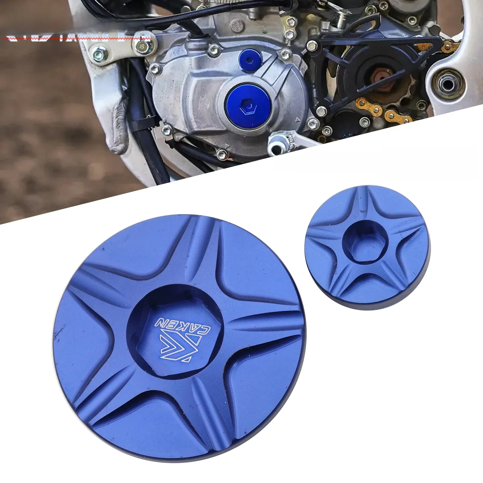 Motocykl ATV CNC pokrywa rozrządu silnika nakładka na wtyczkę dla Yamaha YZ250F YZ450F YZ250FX YZ450FX WR250F WR450F YFZ450X YFZ450R 2010-2021 — zdjęcie 2