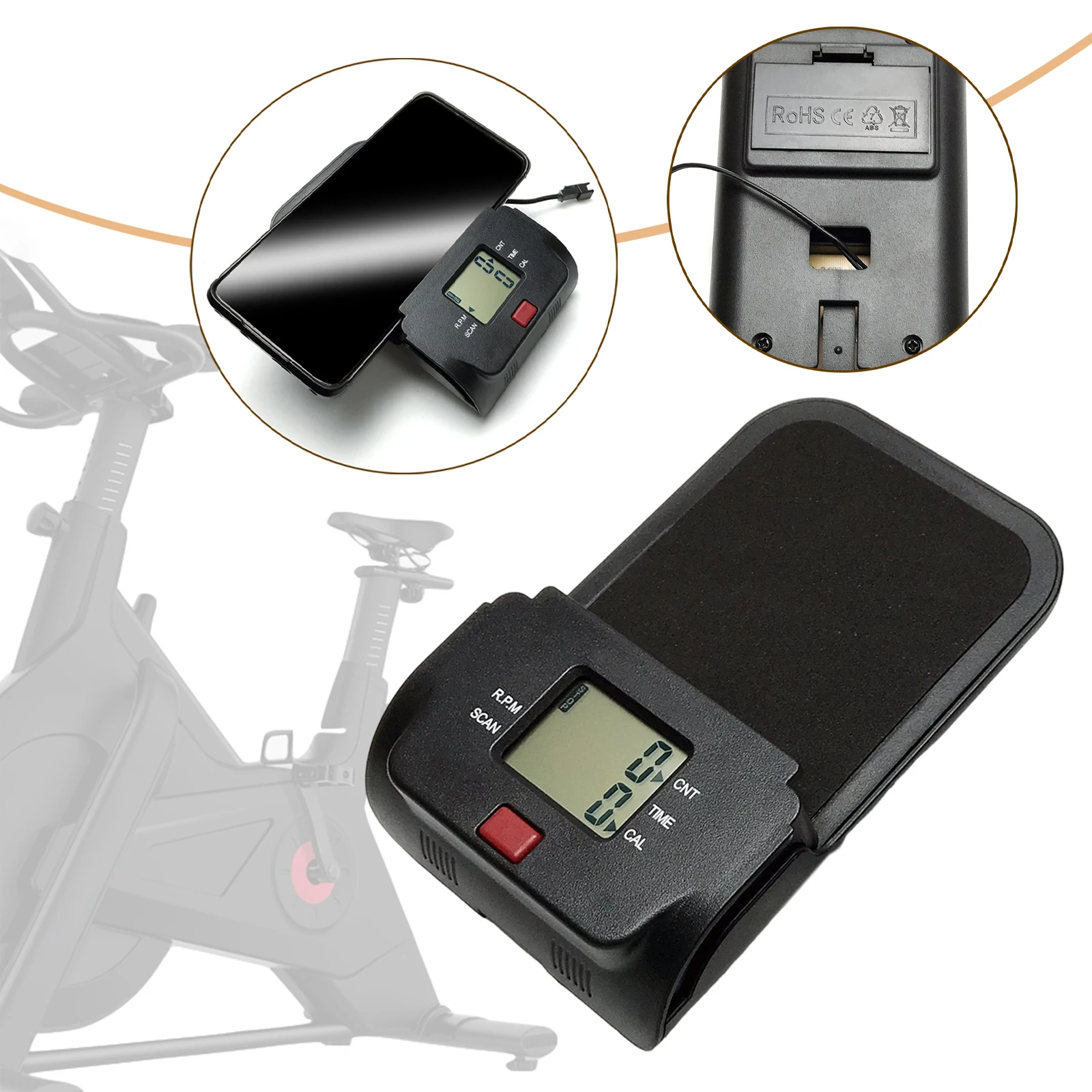 Monitor de tiempo de repuesto, equipo de ejercicio estable, máquina de remo, Monitor, dispositivo de conteo de pantalla para aparato de entrenamiento de fuerza