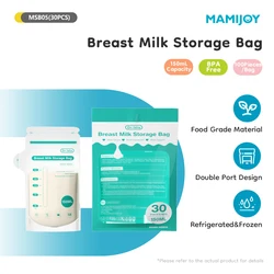 MAMIJOY 30Pcs 150ML Breast Milk Storage Bag Disposable Small Capacity Frozen Milk Storage Bag BPA Free Safe Feeding Bags MSB05