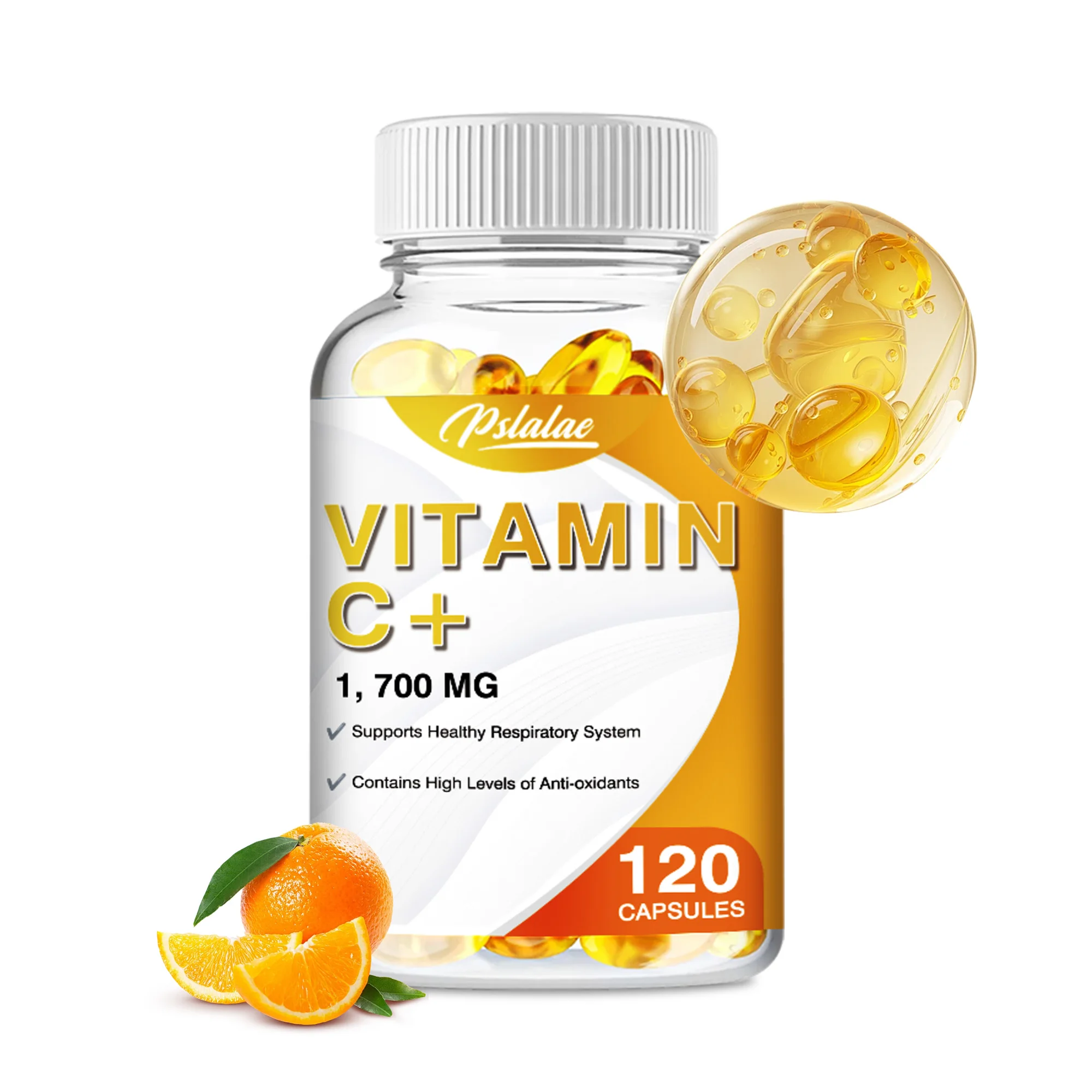 Vitamin C Capsules - with Vitamin D3, Zinc, Elderberry - Immune System and Collagen Booster - 120 Capsules