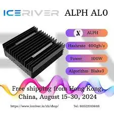 BEST OFFER BUY 2 GET 1 FREE IceRiver AL0 ALPH Alephium Miner 400G 100W Algorithm Crypto Miner With PSU