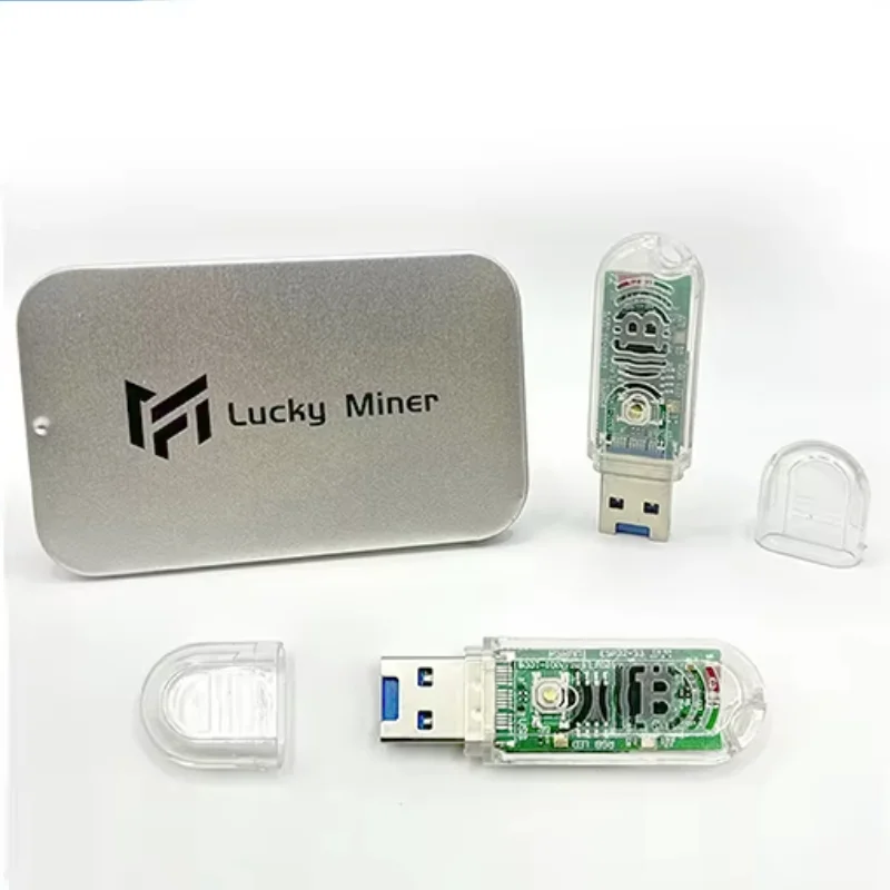 Envío Gratis Lucky Miner USB Bitcoin Miner LV03 LV06 LV07 Hashrate SHA256 53Kh/s BTC Minero Solo Máquina de Minería Regalo de Navidad