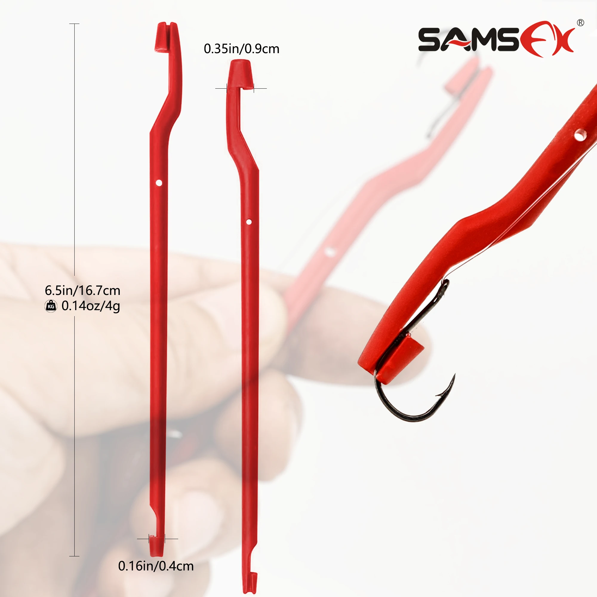 SAMSFX 10PCS Security Extractor Fish Hook Disconnect Remove Quick Disconnect Device Portable Fishing Hook Remover Fishing Tool