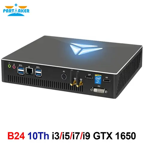 Mini PC para juegos Intel Core I9 10900F Gigabyte Nvidia GTX 1650/1050Ti 4G, ordenador de escritorio 2 * DDR4 NVMe Windows 11 Pro WiFi