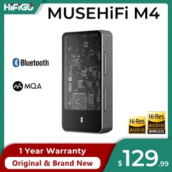 MUSEHiFi M4 Portable Bluetooth USB DAC/AMP Flagship ES9038Q2M Chip Headphone Amplifier Audio Decoder Dongle 3.5+4.4+2.5mm