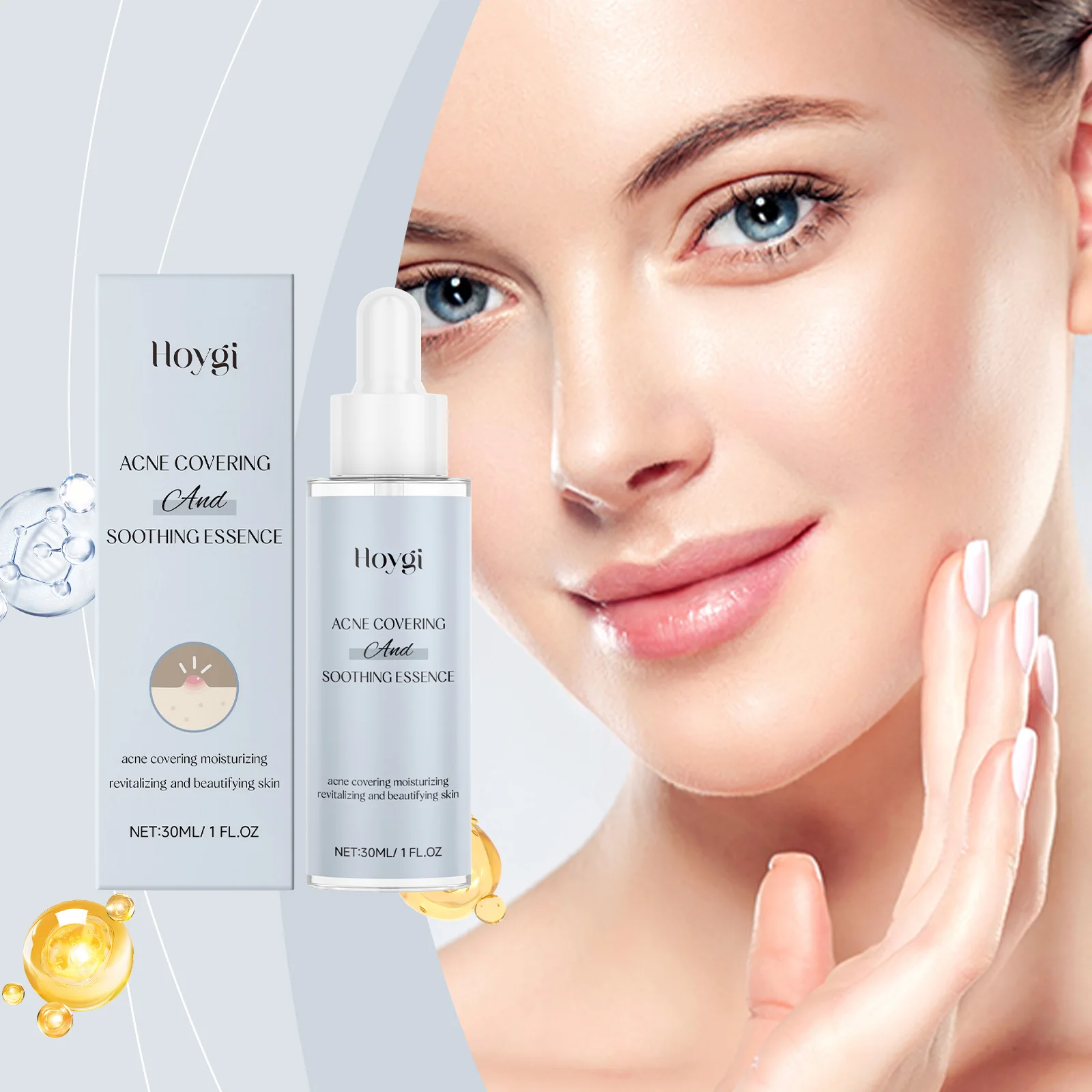 

Hoygi 30 мл успокаивающая сыворотка от прыщей, уход за лицом, восстановление чувствительной кожи, сухость, против прыщей, питание лица, сужение пор, сыворотка от прыщей