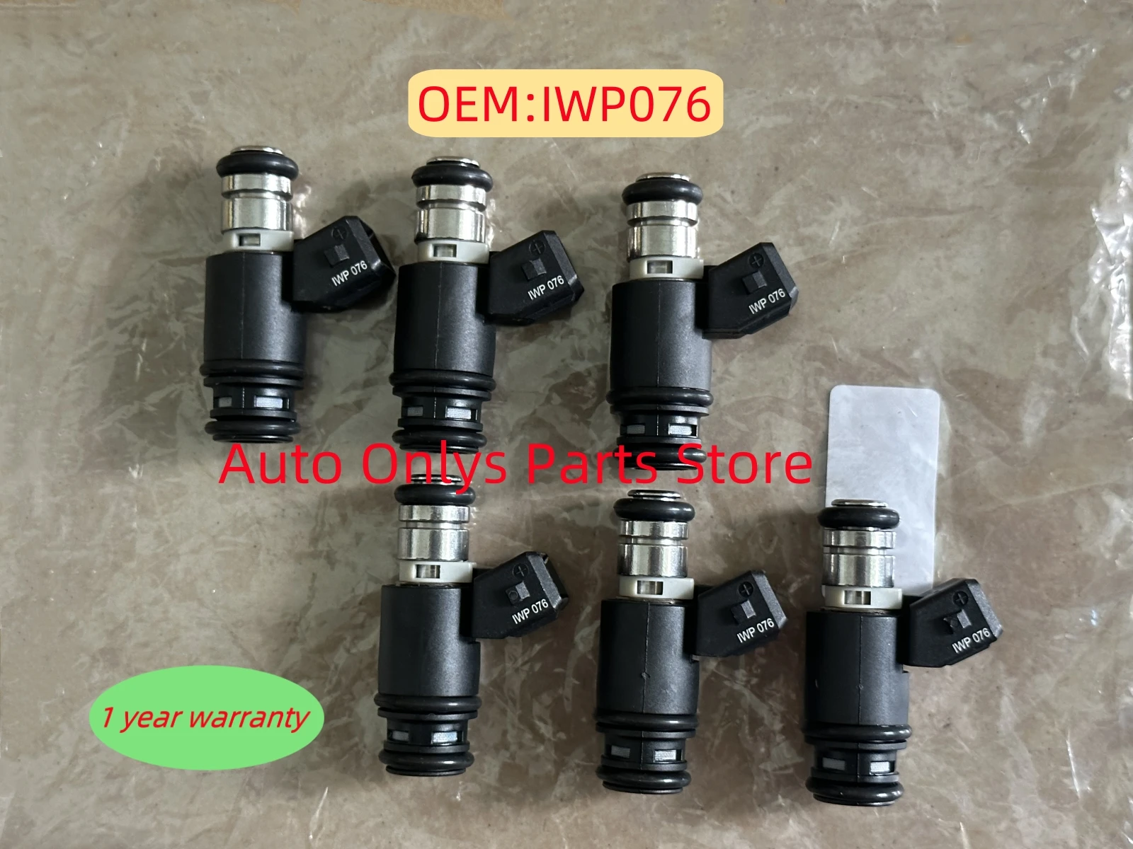 6X IWP076 Injectors For VW Volkswagen AFP VR6 2.8 AES Euro Van Golf Jetta 805000348303 021906031 D autoaccessoires