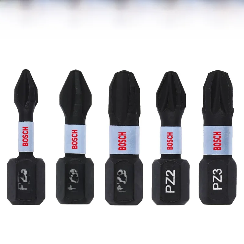 BOSCH – embout de tournevis à contrôle d'impact Original PH1/PH2/PH3/PZ2/PZ3 S2, en acier modifié, accessoires pour outils électriques de haute dureté
