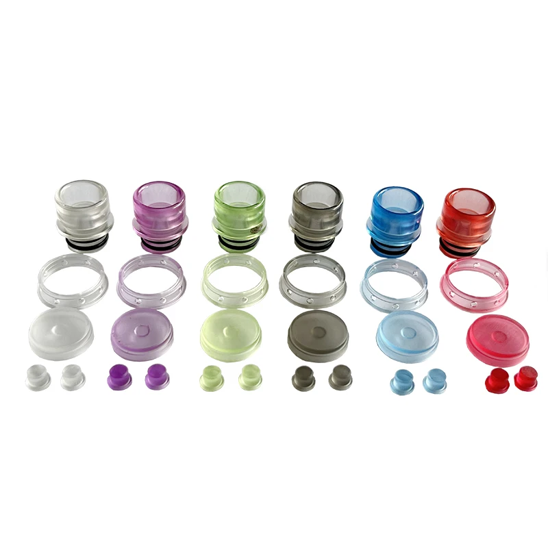 

wholesale 10set AIO Bone Style Drip Tip with Button set Material Resin For Dotaio v1/v2 Boro Mod Vape Accessories