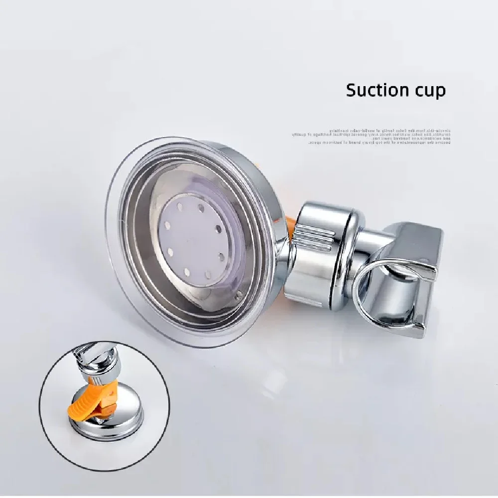 シャワーヘッドホルダー真空吸盤ハンドヘルドショールームブラケット調整可能360 ° 回転シャワーヘッドホルダー