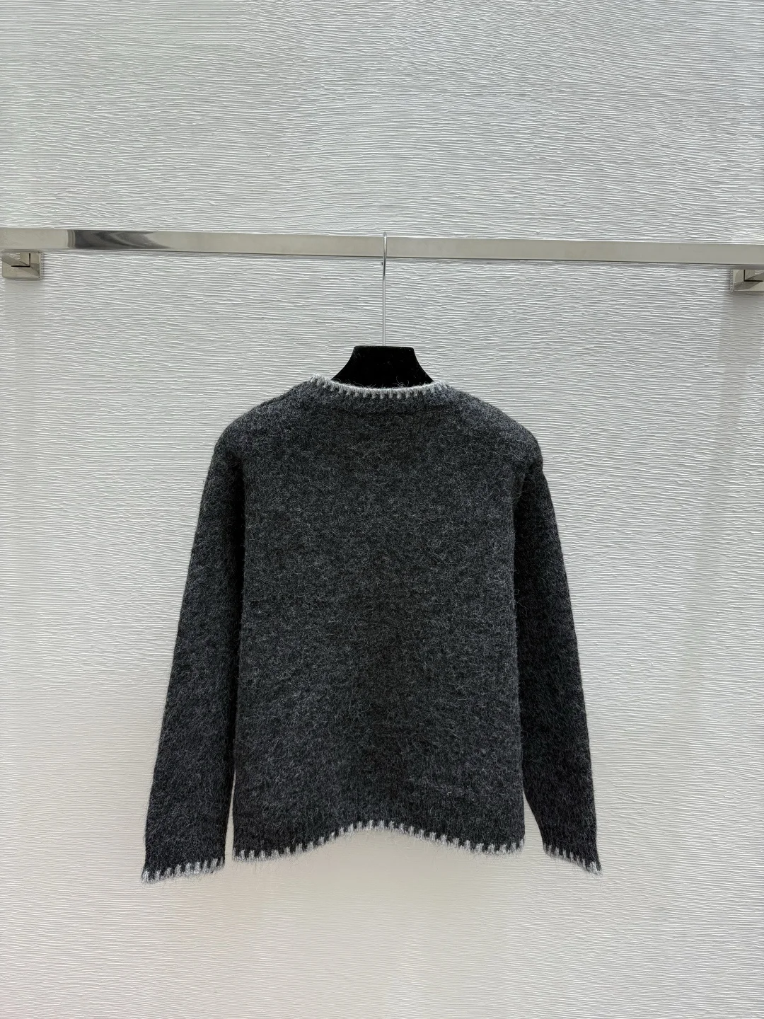 

25 Autumn/Winter New Style Letter-Design Round-neck Knitted Long-Sleeve Women's Trendy High Street Style High-Quality Sweater