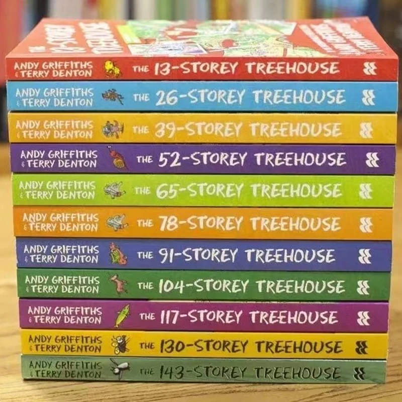 English story books Little Kid’s Treehouse Adventures 12 volumes Crazy Treehouse Adventures children’s story picture book