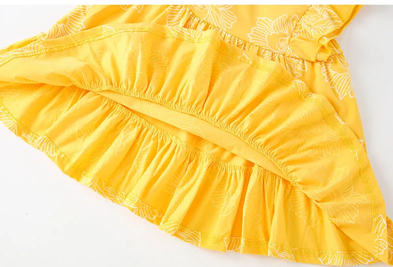 Brand Quality 100% Cotton Baby Girl Clothes Cartoon 2024 Summer Casual Children Clothing Kids A-LINE One-piece Dresses for Girls
