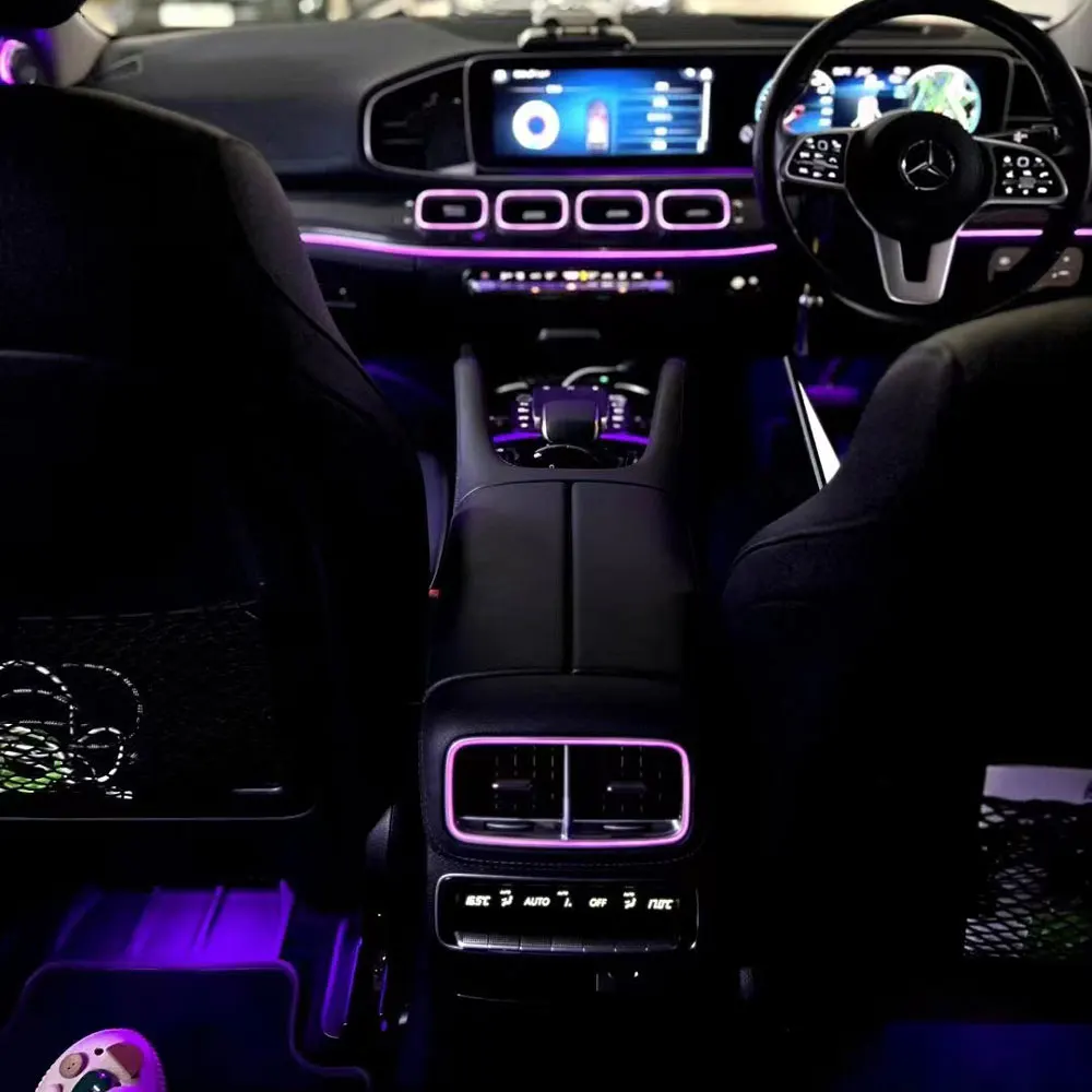 64 色のアンビエントライトメルセデスベンツ gle gls w167 x167 LED