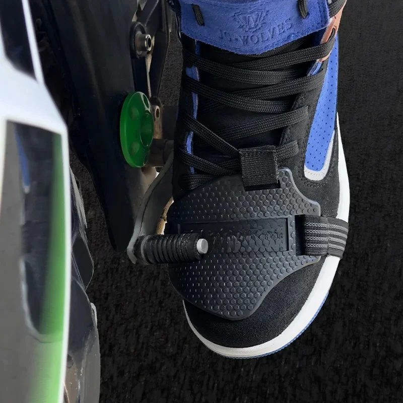 Coussretours de Protection Antidérapant pour Bottes de Moto, Couvre-Chaussures en Caoutchouc, Manette de Vitesse Réglable