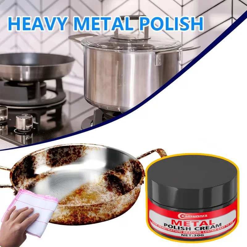 다용도 구연산 크림: 금속 광택제, 오래 지속되는 자동차/주방/욕실 광택