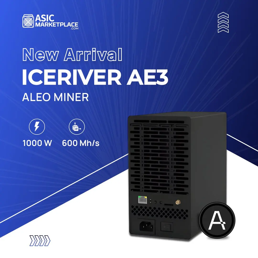 A. ENTREGA RÁPIDA COMPRE 3 GANHE 2 GRÁTIS ICERIVER AE3 600MH/S 1000W ALEO Miner 100-240V AC com PSU