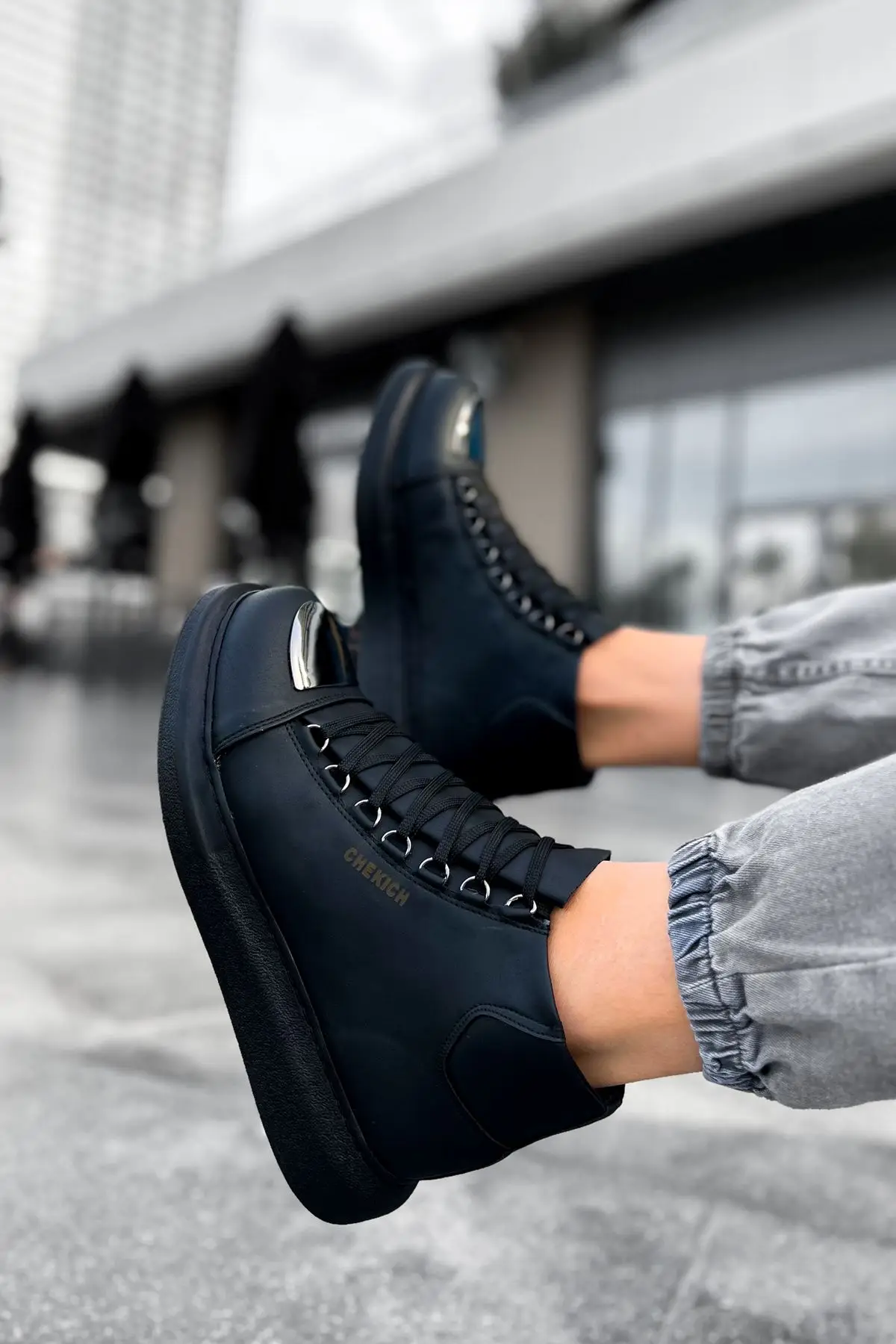 CHEKICH Original Brand Black Roma Mirror 2024 stivali da uomo di moda stivali da corsa stivali da uomo di alta qualità da neve invernali CH267