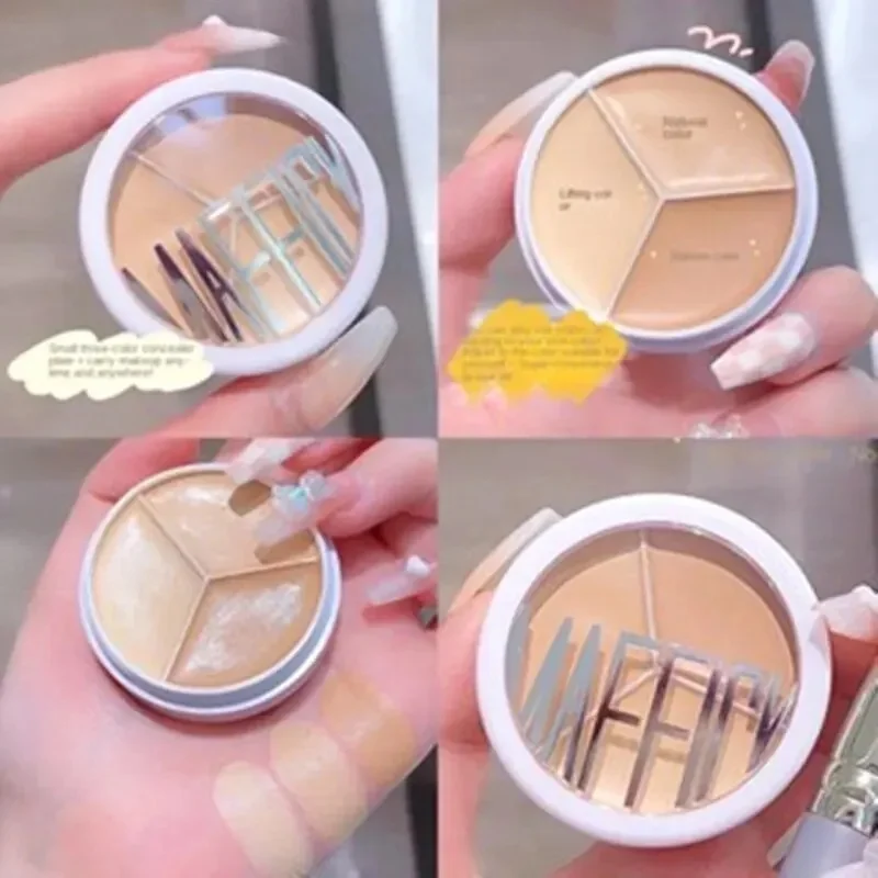 Palette de 3 Correcteurs Professionnels Couvre les Vaches Foncées autour des Yeux et du Visage