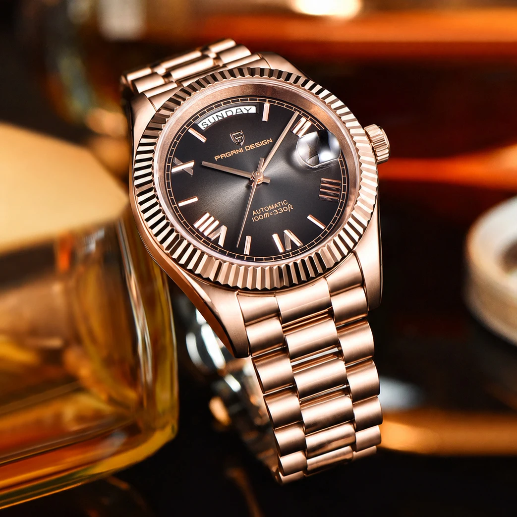 2026 Neue Uhr für Herren PAGANI Top-Luxus-Mechanikuhr Hard D36 Automatik Herrenuhr AR Saphirglas Schutzglas Datum Herrenuhr Leuchtfunktion Lokaler Versand