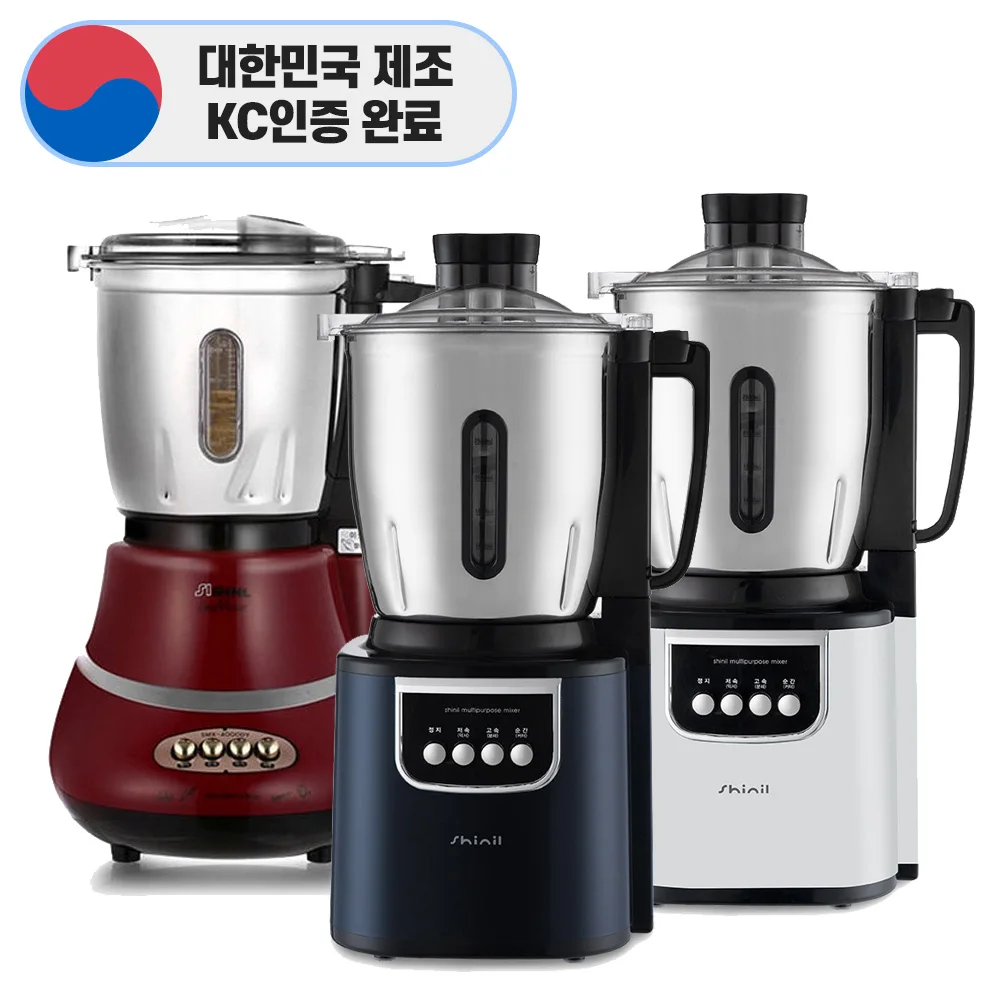 SHINIL High Capacity Stainless Mixer Blender 4L or More Powerful Grinding Best Collection Manufacturing in Korea