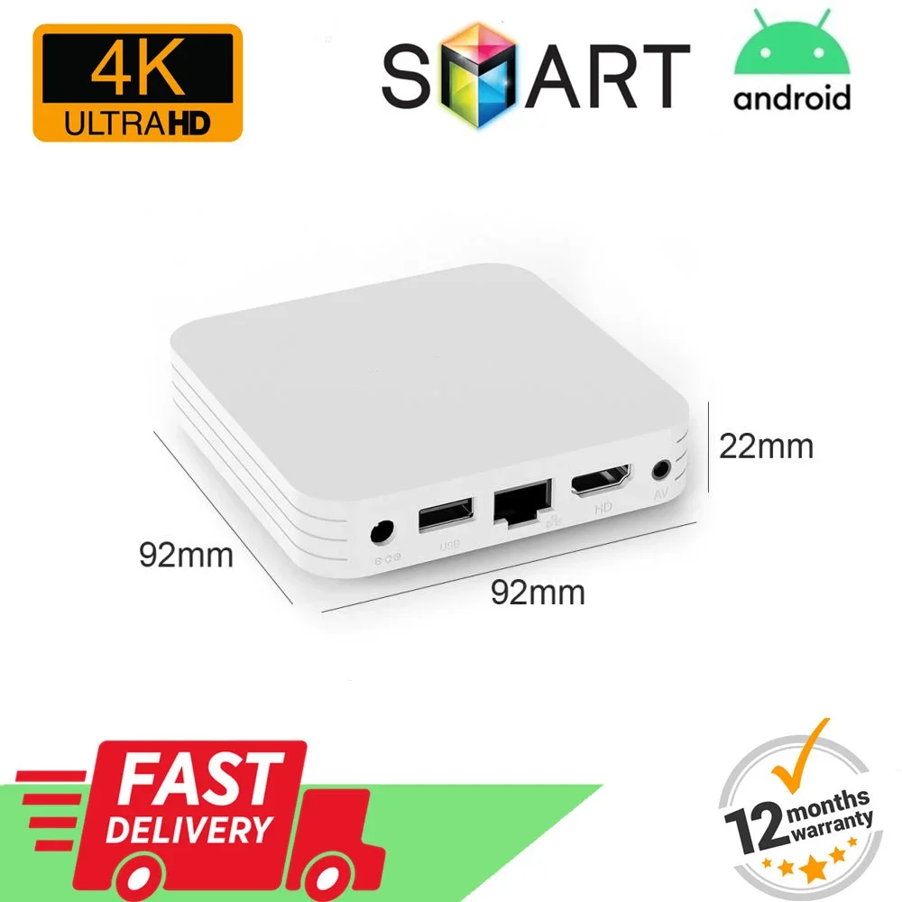 Mini 5G Iptv Box Ship From France Android 9.0 TV Box 4k Amlogic S905W4 1G 8G 2G 16G 5g Smart IPTV