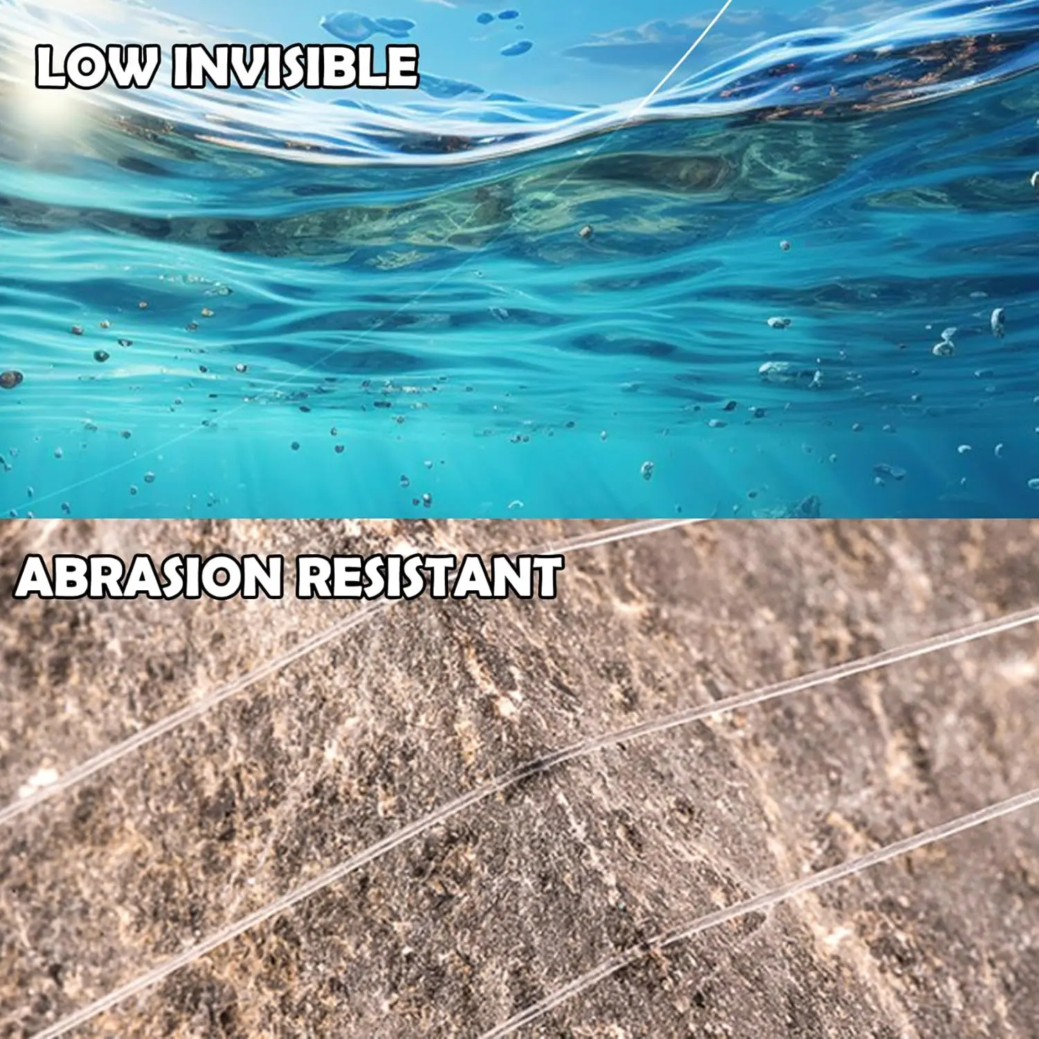 Aventik 6 قطعة حلقة مربوطة مسبقًا لقيادة صيد الأسماك من النايلون الشفاف خط زعيم مدبب 9ft/12ft/15ft #3