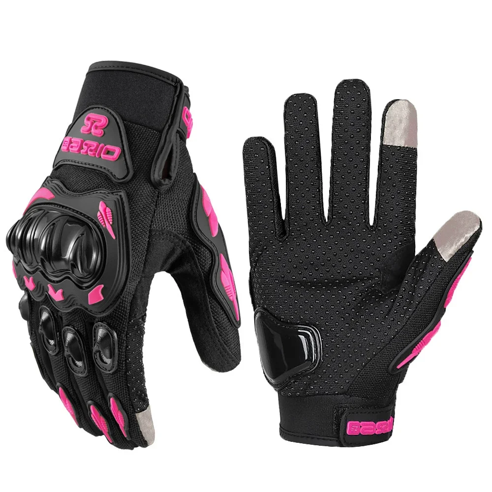 AliExpress MOTOCENTRIC Summer Lady Pink Motorcycle Cycling Gloves Touchscreen Motocross Glove ATV MTB Mesh Breathable Motorbike Glove Wear-resistant
