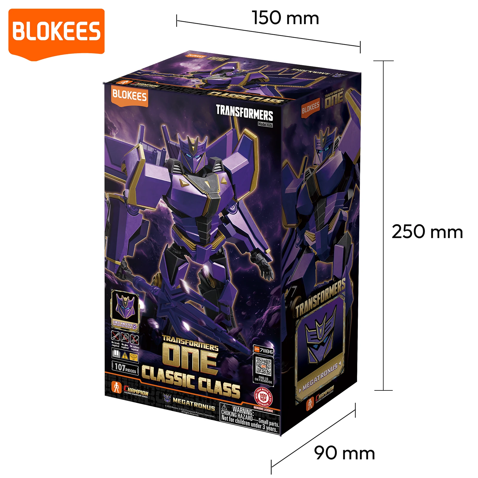 BLOKEES Transformers Classic Class 20 Megatronus | Transformers One