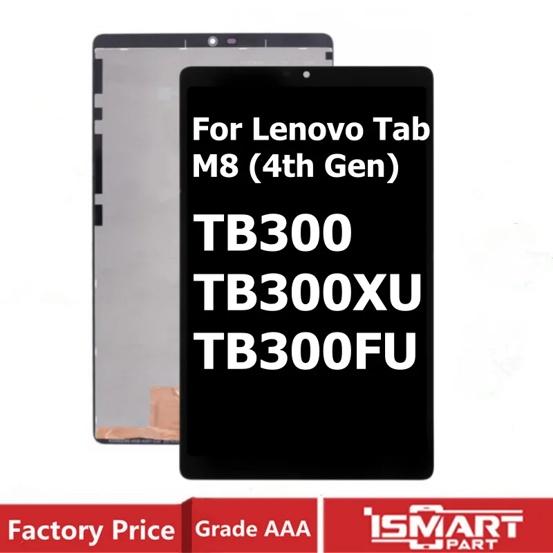 TB300 Screen For Tab M8 4th Gen 2024 Display TB300XU TB300FU LCD Touch Digitizer Glass Assembly 8inch Replacement Part