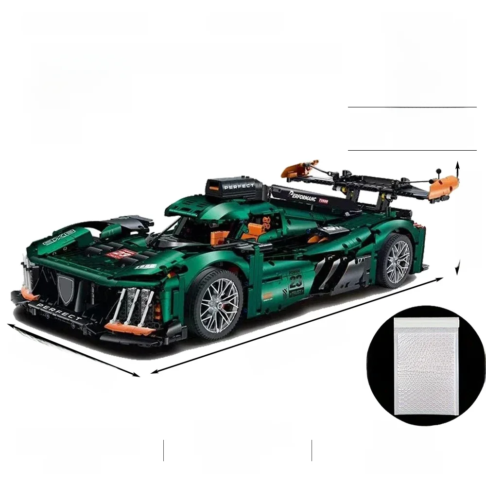 1:8 Schaalmodel Sportwagen Biaozhi 9X8 Bouwstenen High-Tech Technische Rc Raceauto Assemblage 3746Pcs Kid Speelgoed Voor Cadeau - afbeelding 2