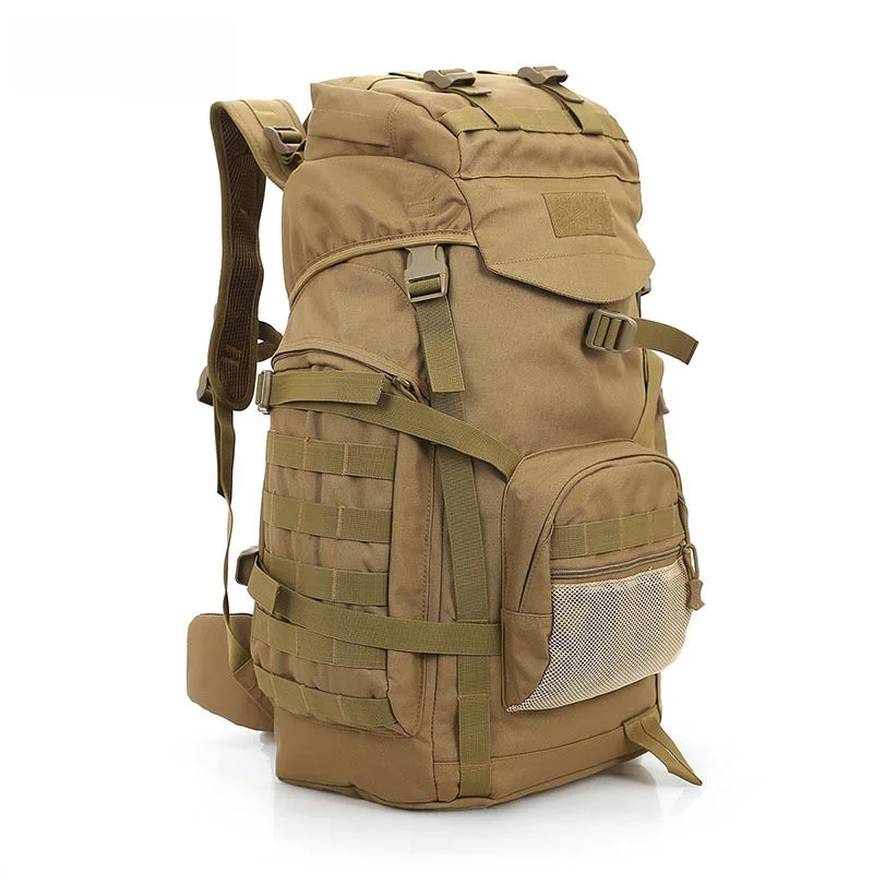 Molle 60L plecak kempingowy torba taktyczna duże wodoodporne plecaki kamuflaż piesze wycieczki męskie torby outdoorowe XA281WA — zdjęcie 2