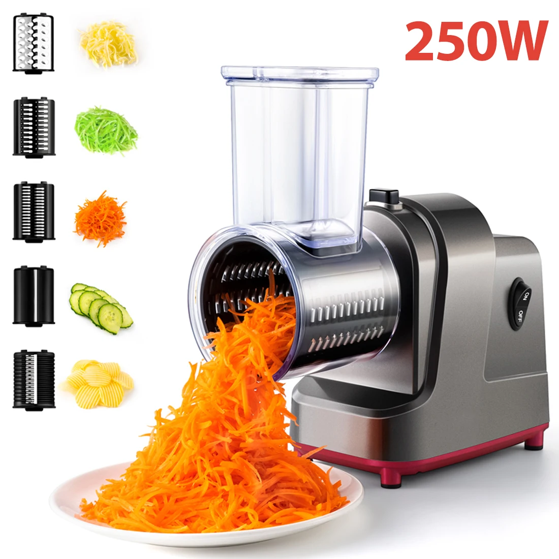 220V Electric Multifunctional vegtable Slicer Home vegtable Cup God Commercial Automatic Potato Shredder Shredder Slicer