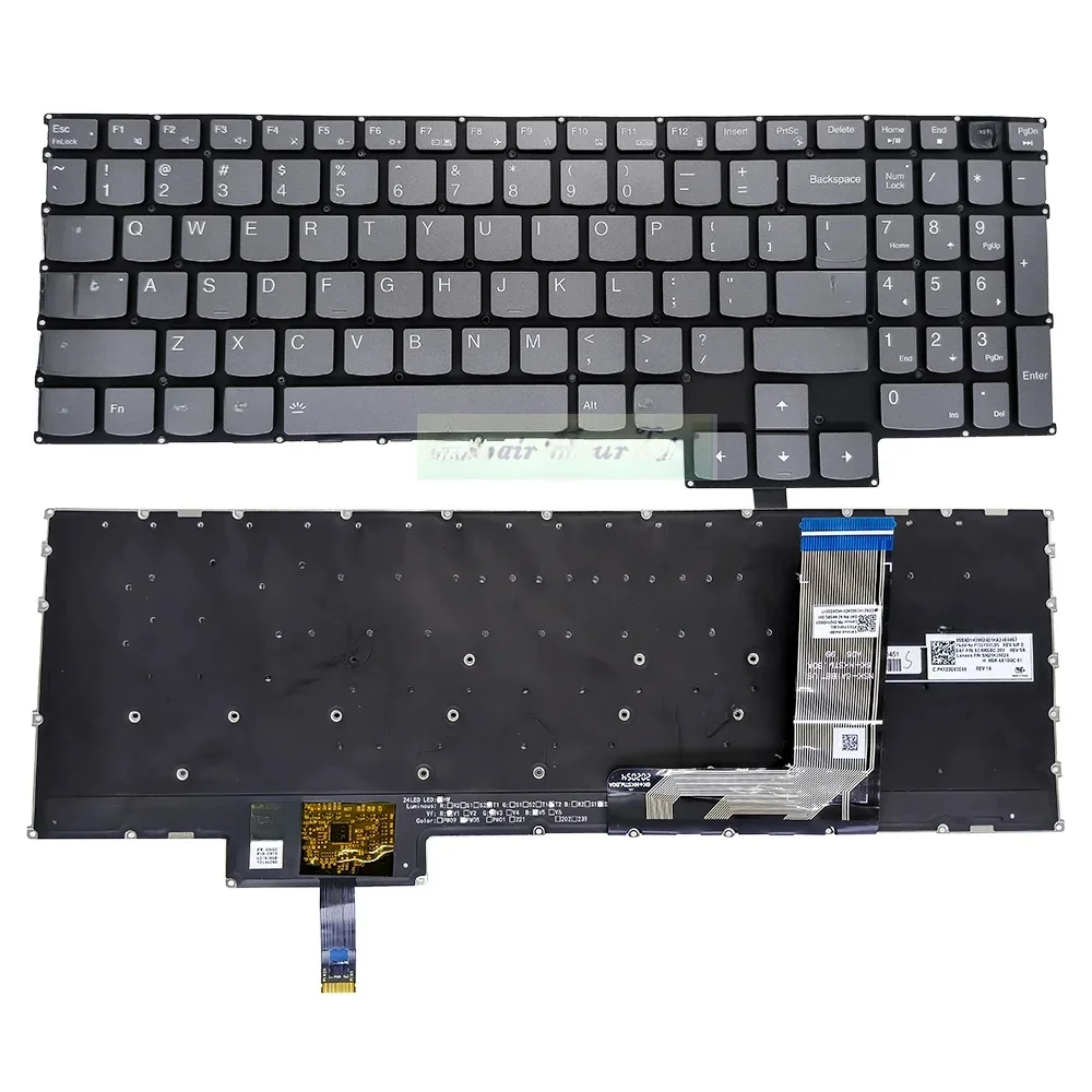 Podświetlana klawiatura US dla Lenovo ideapad Gaming 3 15IAH7 82S9 82UJ 3-15ARH7 82SB 82UK PT5SYXBG PT5SYXRGBG SN20H39024 podświetlenie RGB — zdjęcie 2