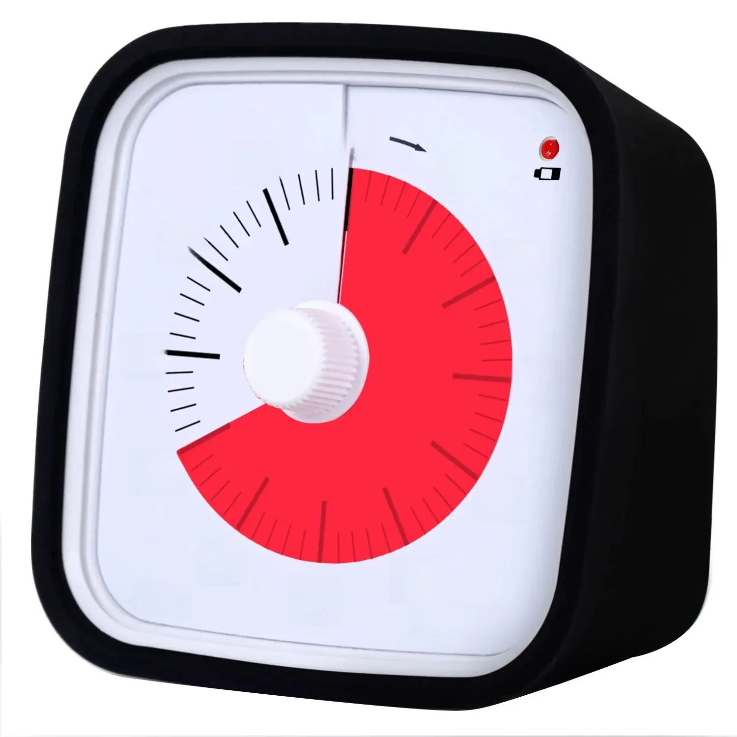 Yunbaoit VT01 Ulepszony 60-minutowy timer wizualny z etui ochronnym Cichy timer odliczający dla dzieci — zdjęcie 2