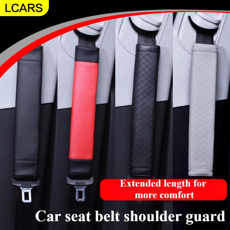 

2 Pieces of Universal Car Seat Belt Protective Covers, Leather Models, Adjustable Seat Belt Protective Covers, Shoulder Strap Covers, Car Shoulder Protective Pads, Car Accessories