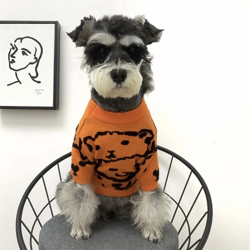 

Pet Trendy Knitted Sweaters Autumn and Winter Warm Clothes Small and Medium-sized Dogs Chihuahua Bulldog Schnauzer Cat Clothes