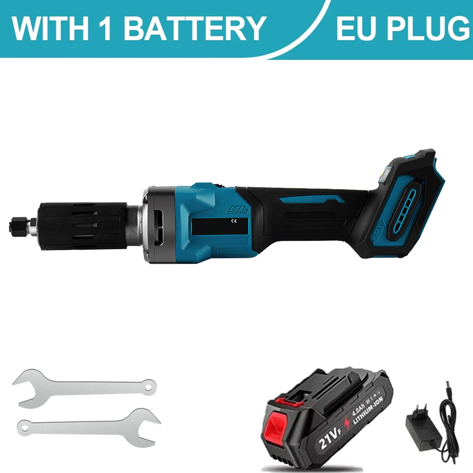 2000W borstelloze elektrische stiftslijper 4 snelheden 35000 RPM draadloze hoek variabele snelheid roterend gereedschap voor Makita 18 V batterij
