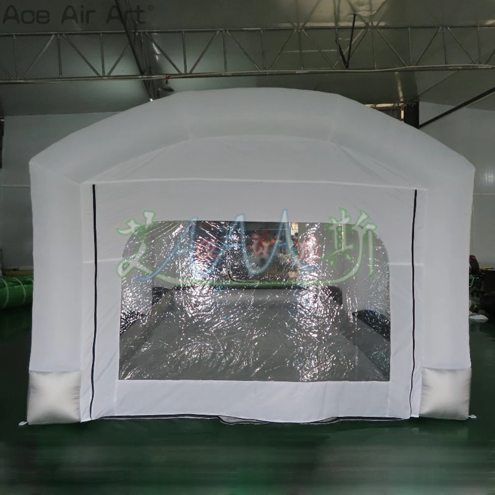 Mobile Mini Design Inflatable Car/Auto Spray Booth Garage Painting Tent with Removable Clearance Doors for Sale