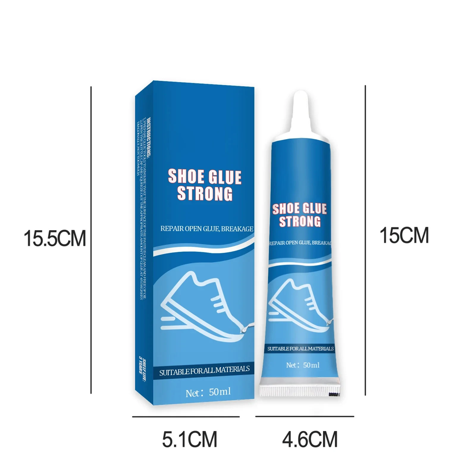 Strong Shoe Repair Glue Soft Adhesive Worn Shoes Boot Sole BondMulti-Purpose Waterproof Repairing Liquid Tool GLUE 50ml