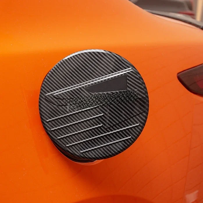For Mazda 3 Sedan BP Carbon Fiber Car Fuel Tank Cap Decoration Cover Trim 2019 2020 2021 2022 2023 2024